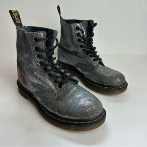 Dr. Martens Pascal Boots Women's Size 7 EU 38 Shoes Mermaid 8 Eyelet FLAW